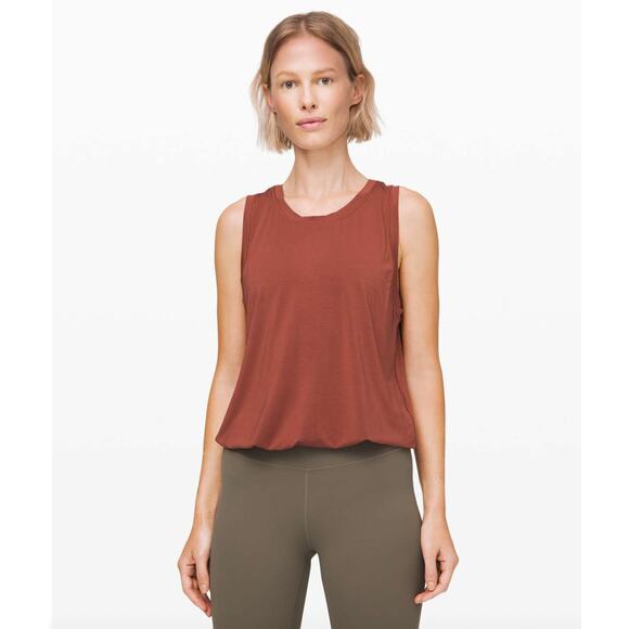 Lululemon Tops - Lululemon Rustic Clay Calm and Serene Tank size M